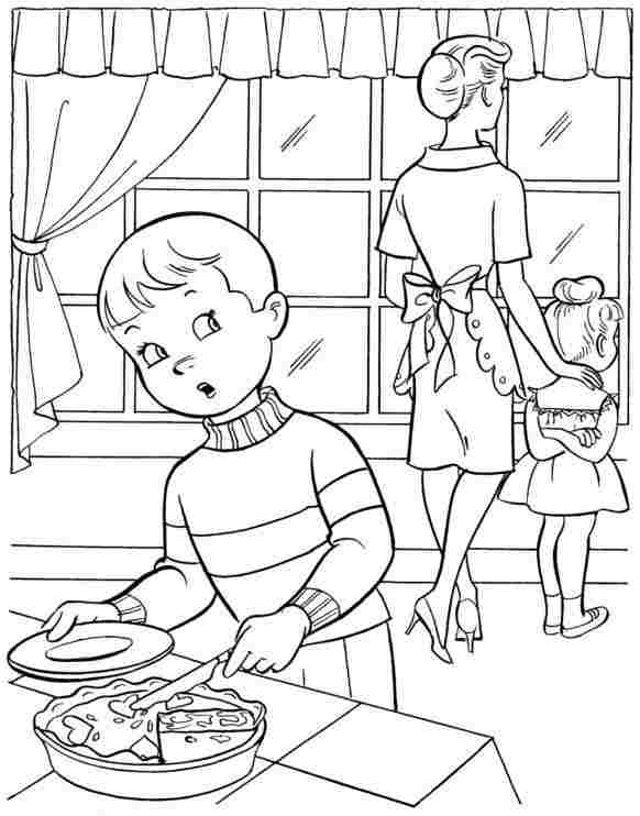 Coloring page: Cook (Jobs) #91903 - Free Printable Coloring Pages