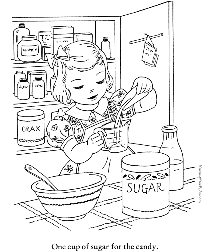 Coloring page: Cook (Jobs) #91934 - Free Printable Coloring Pages