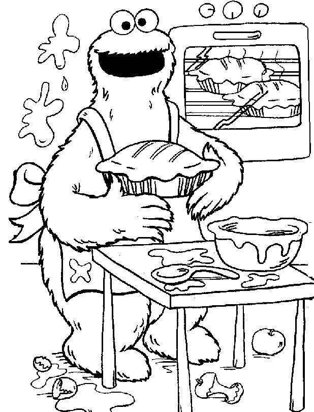 Coloring page: Cook (Jobs) #91951 - Free Printable Coloring Pages
