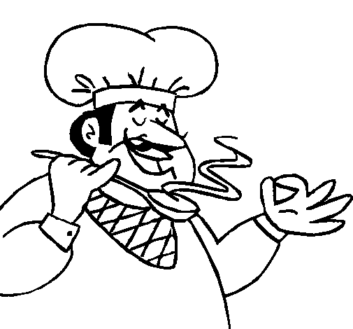 Coloring page: Cook (Jobs) #91963 - Free Printable Coloring Pages
