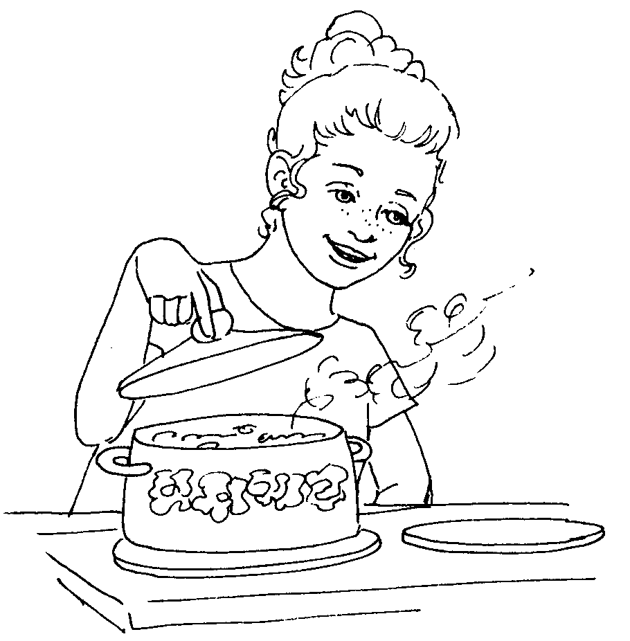 Coloring page: Cook (Jobs) #91996 - Free Printable Coloring Pages