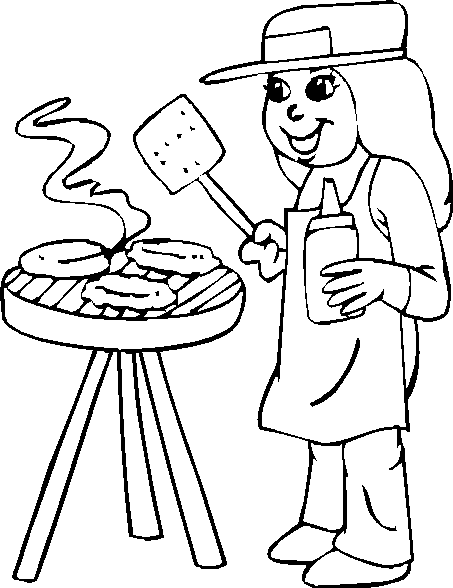 Coloring page: Cook (Jobs) #92032 - Free Printable Coloring Pages