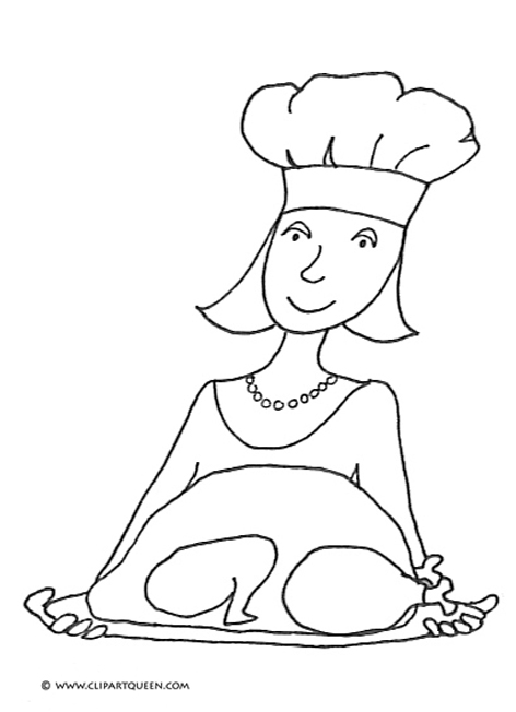 Coloring page: Cook (Jobs) #92075 - Free Printable Coloring Pages