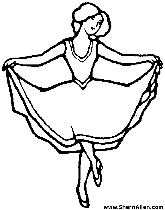 Coloring page: Dancer (Jobs) #92112 - Free Printable Coloring Pages