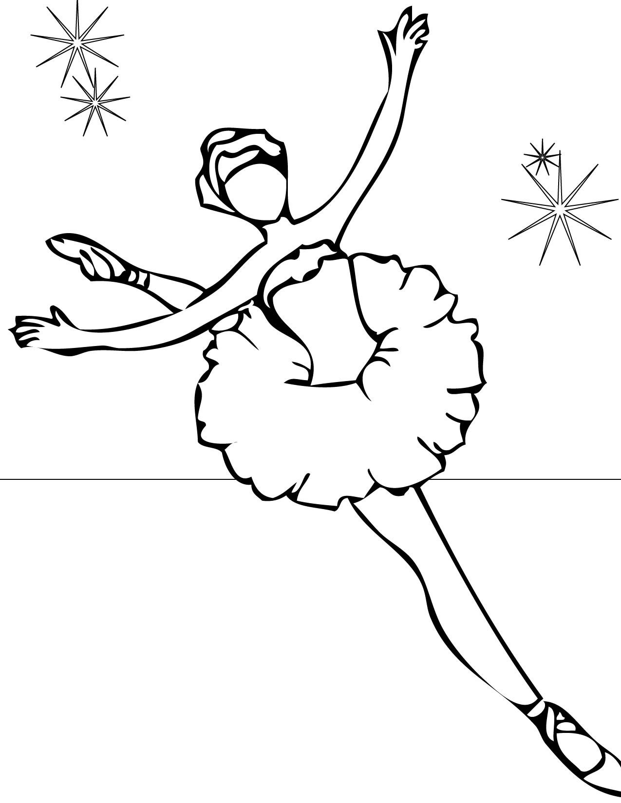 Coloring page: Dancer (Jobs) #92117 - Free Printable Coloring Pages