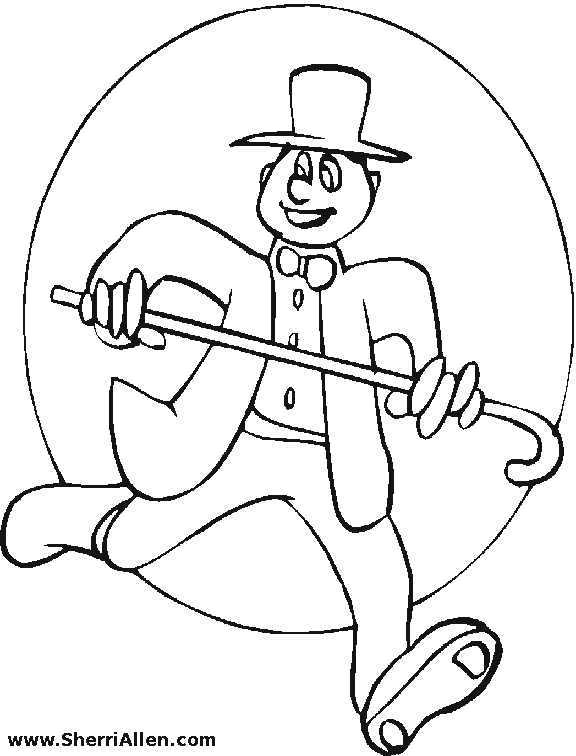 Coloring page: Dancer (Jobs) #92121 - Free Printable Coloring Pages