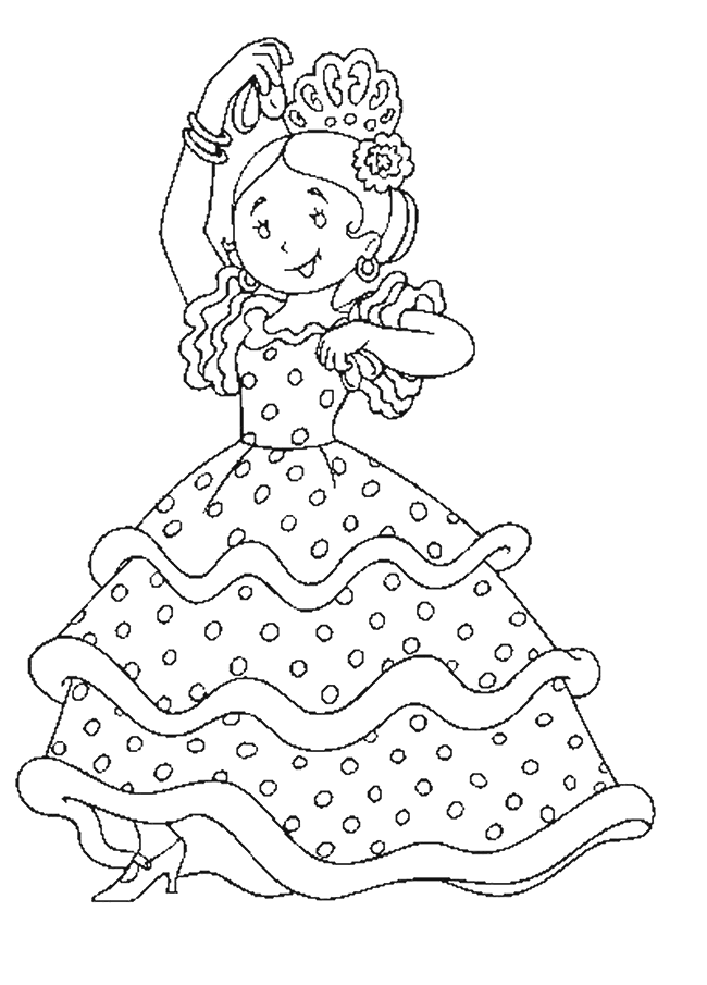 Coloring page: Dancer (Jobs) #92161 - Free Printable Coloring Pages