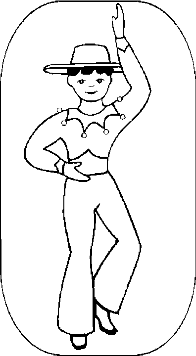 Coloring page: Dancer (Jobs) #92186 - Free Printable Coloring Pages