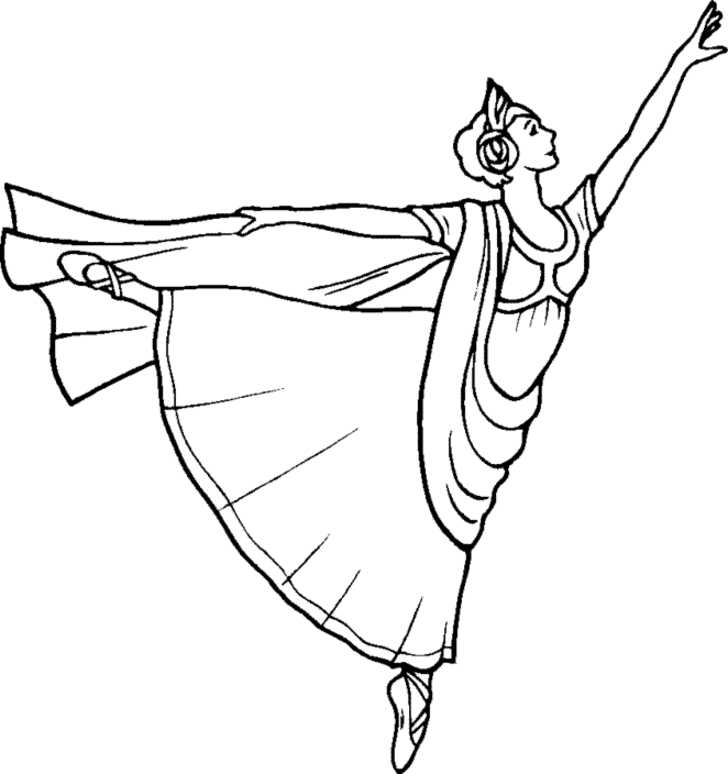 Coloring page: Dancer (Jobs) #92215 - Free Printable Coloring Pages