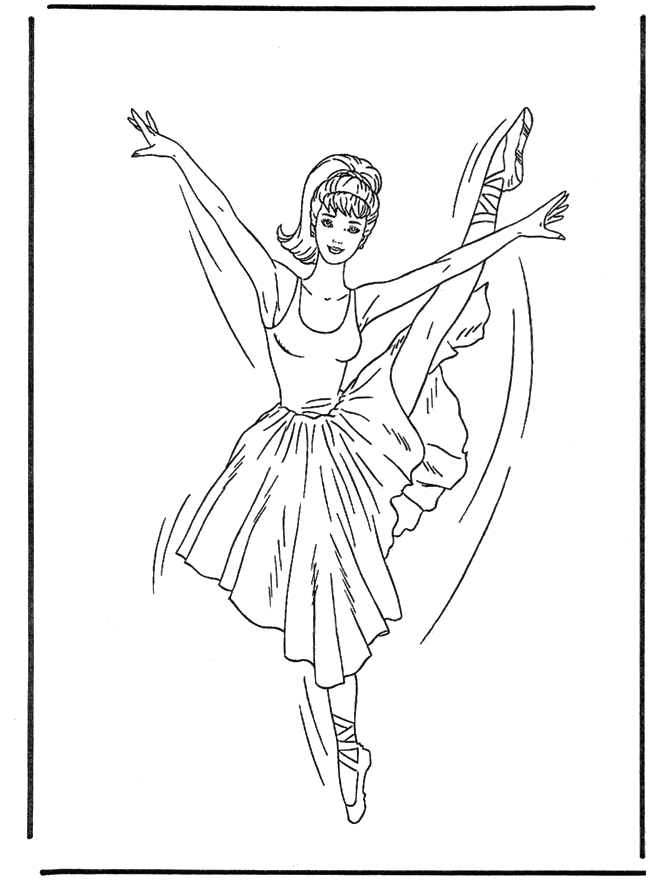 Coloring page: Dancer (Jobs) #92227 - Free Printable Coloring Pages