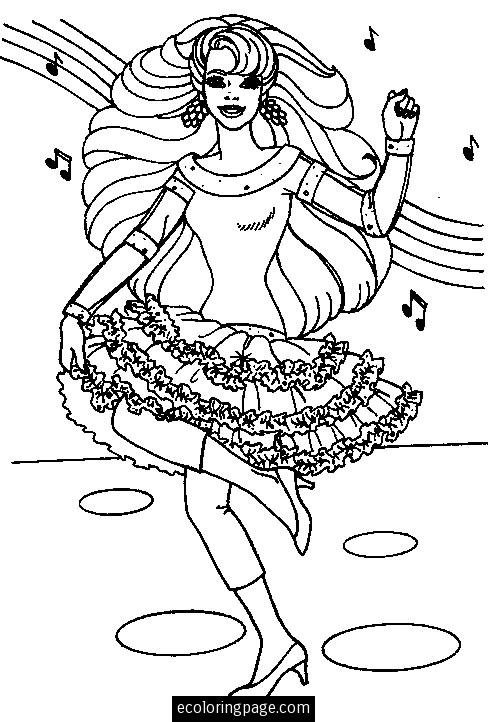 Coloring page: Dancer (Jobs) #92243 - Free Printable Coloring Pages