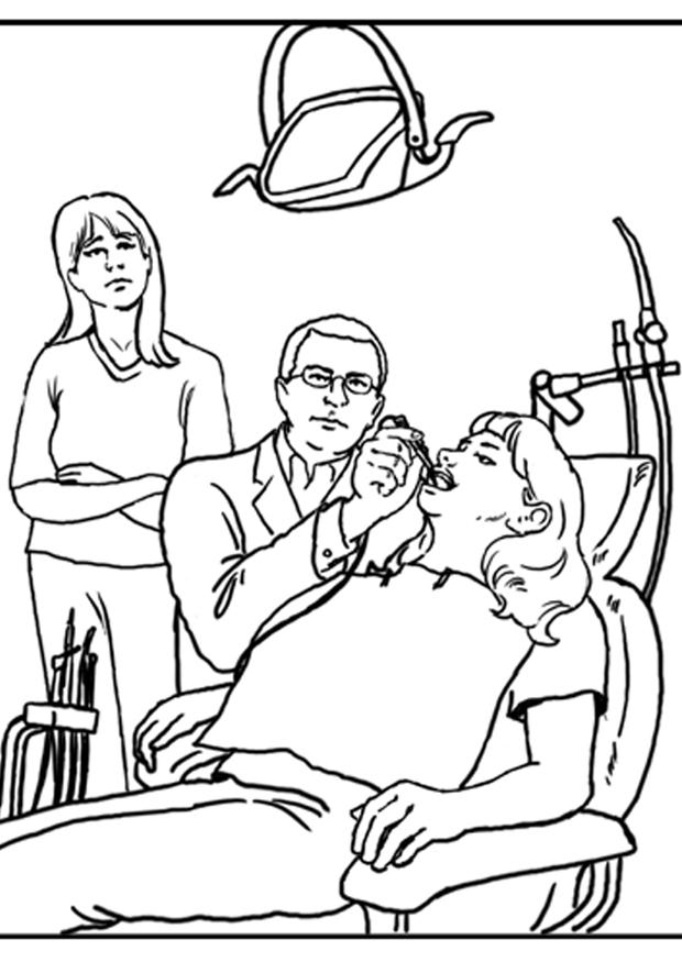 Coloring page: Dentist (Jobs) #92821 - Free Printable Coloring Pages