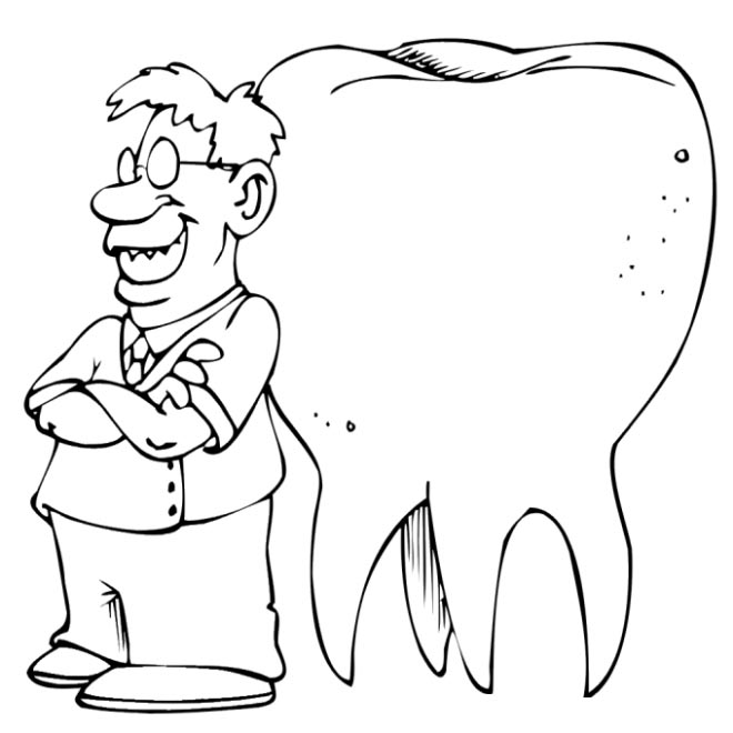 Coloring page: Dentist (Jobs) #92837 - Free Printable Coloring Pages