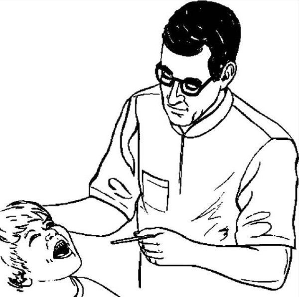 Coloring page: Dentist (Jobs) #92839 - Free Printable Coloring Pages