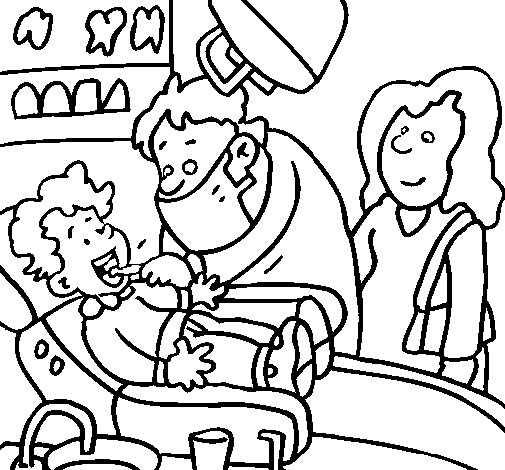 Coloring page: Dentist (Jobs) #92845 - Free Printable Coloring Pages