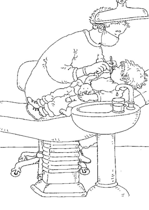 Coloring page: Dentist (Jobs) #92959 - Free Printable Coloring Pages