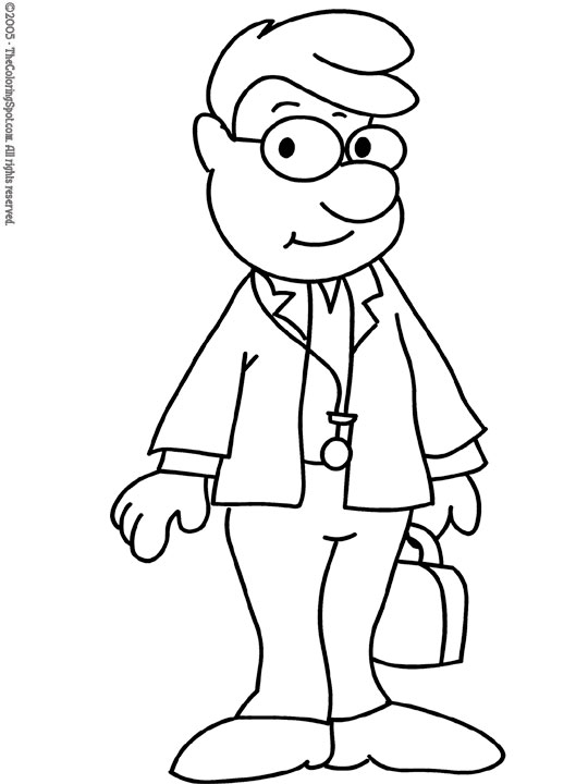 Coloring page: Doctor (Jobs) #93511 - Free Printable Coloring Pages