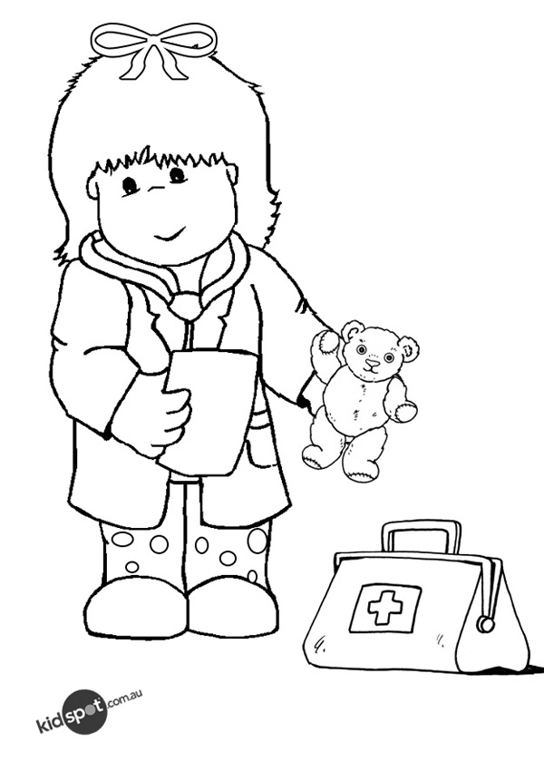 Coloring page: Doctor (Jobs) #93516 - Free Printable Coloring Pages