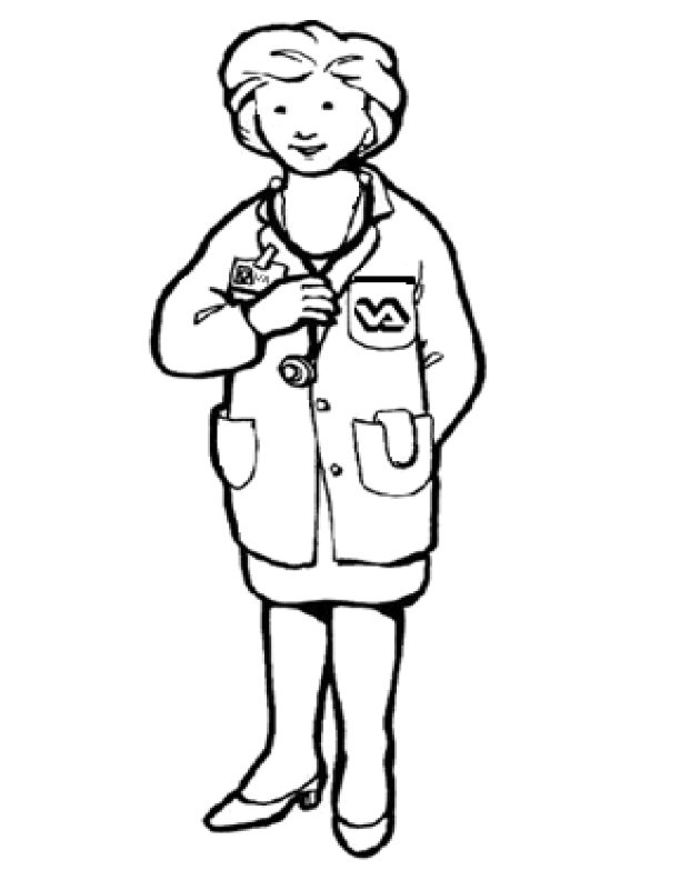 Coloring page: Doctor (Jobs) #93517 - Free Printable Coloring Pages