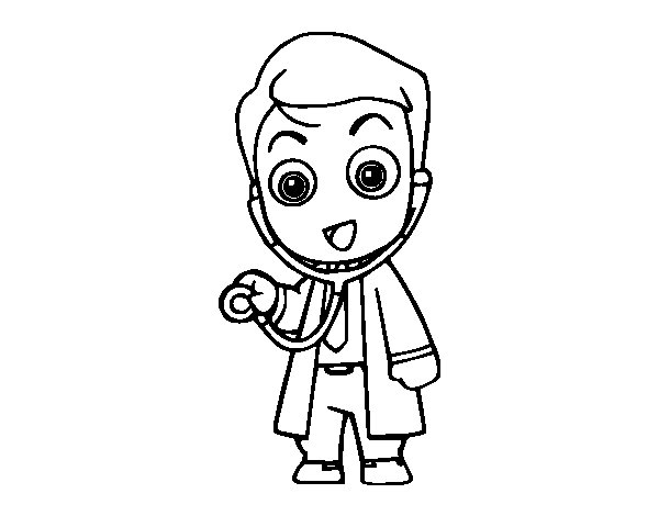 Drawing Doctor #93533 (Jobs) – Printable coloring pages