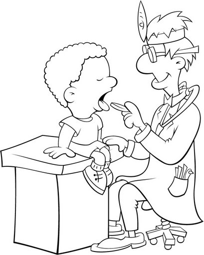 Coloring page: Doctor (Jobs) #93626 - Free Printable Coloring Pages