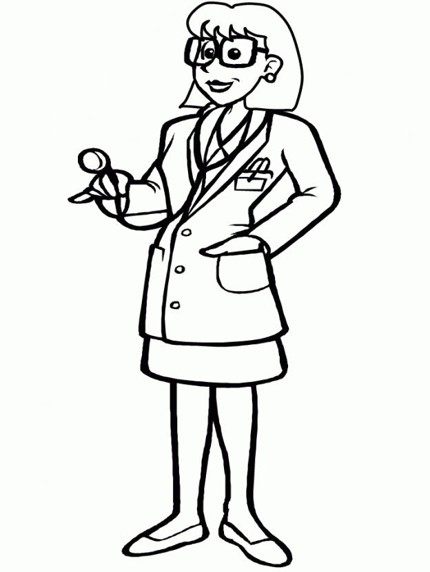 Coloring page: Doctor (Jobs) #93632 - Free Printable Coloring Pages