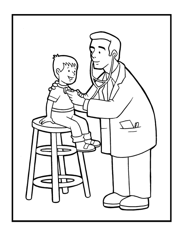 Coloring page: Doctor (Jobs) #93637 - Free Printable Coloring Pages