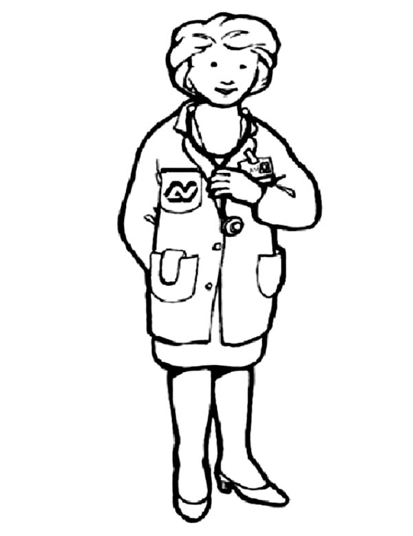 Coloring page: Doctor (Jobs) #93651 - Free Printable Coloring Pages