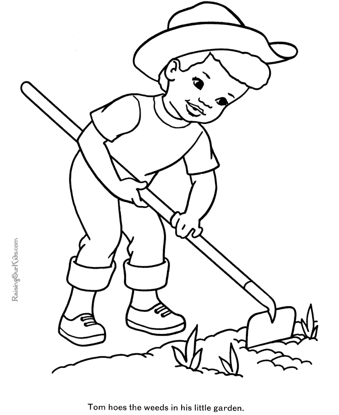 Drawing Farmer #96151 (Jobs) – Printable coloring pages