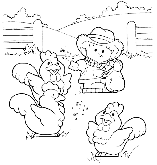 Drawings Farmer (Jobs) – Printable coloring pages