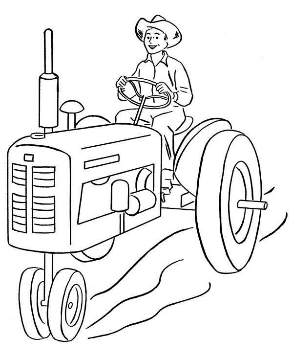 Drawing Farmer #96208 (Jobs) – Printable coloring pages