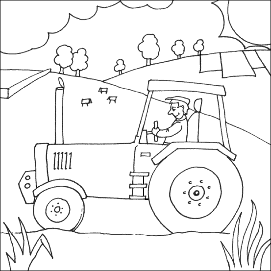 Coloring page: Farmer (Jobs) #96244 - Free Printable Coloring Pages