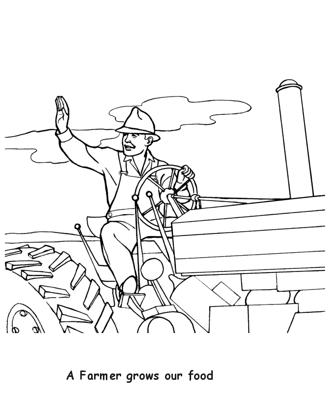 Coloring page: Farmer (Jobs) #96269 - Free Printable Coloring Pages