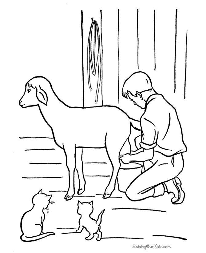 Coloring page: Farmer (Jobs) #96298 - Free Printable Coloring Pages