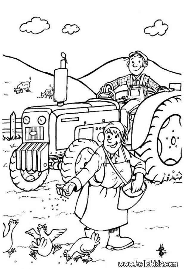 Coloring page: Farmer (Jobs) #96335 - Free Printable Coloring Pages