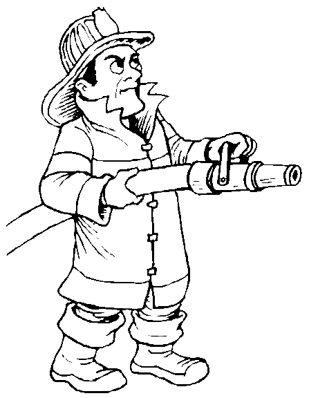 Coloring page: Firefighter (Jobs) #105517 - Free Printable Coloring Pages
