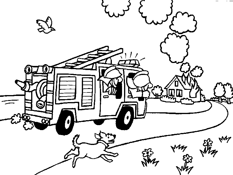Coloring page: Firefighter (Jobs) #105518 - Free Printable Coloring Pages