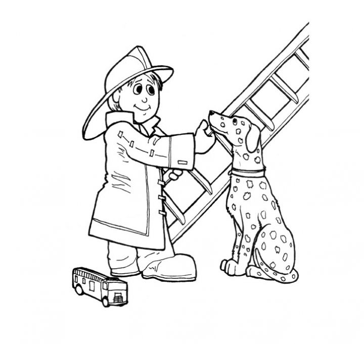 Coloring page: Firefighter (Jobs) #105529 - Free Printable Coloring Pages