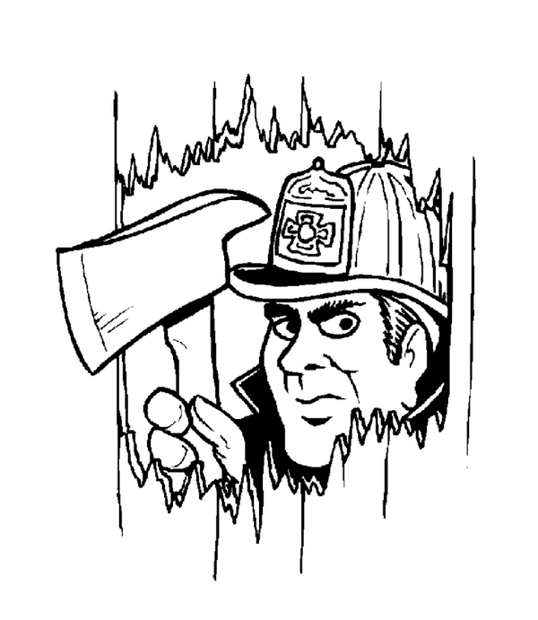 Coloring page: Firefighter (Jobs) #105551 - Free Printable Coloring Pages