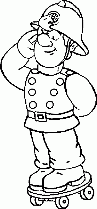 Coloring page: Firefighter (Jobs) #105576 - Free Printable Coloring Pages