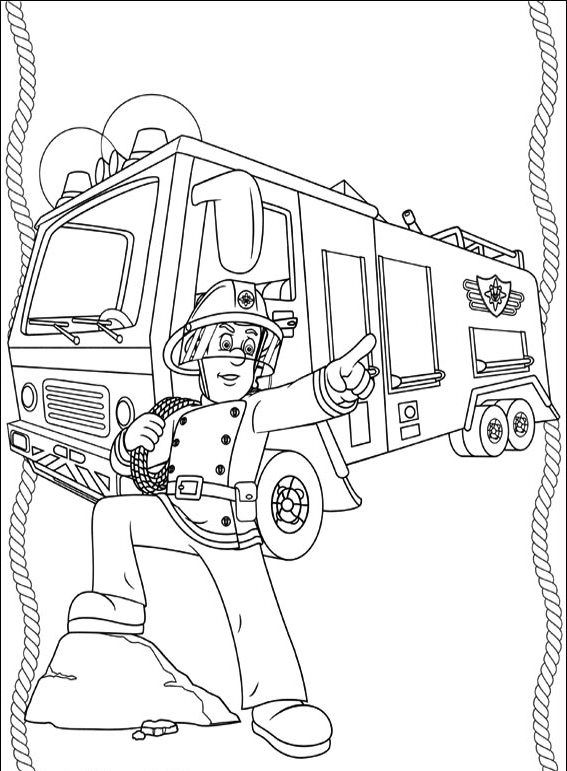 Coloring page: Firefighter (Jobs) #105595 - Free Printable Coloring Pages