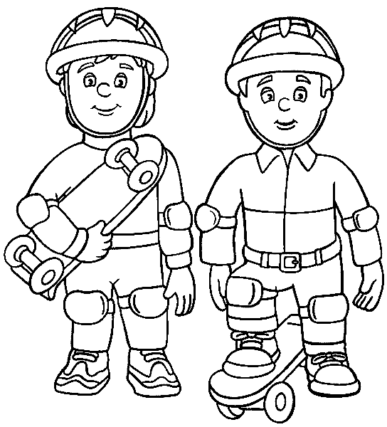 Coloring page: Firefighter (Jobs) #105608 - Free Printable Coloring Pages