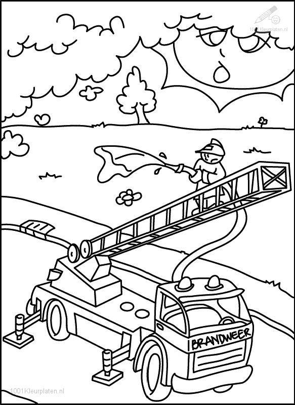 Coloring page: Firefighter (Jobs) #105613 - Free Printable Coloring Pages