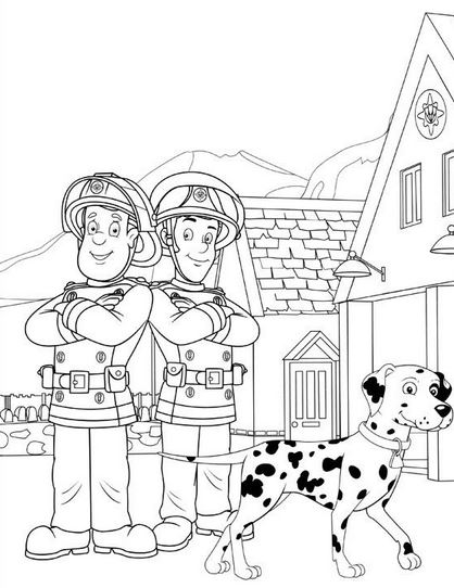 Coloring page: Firefighter (Jobs) #105616 - Free Printable Coloring Pages