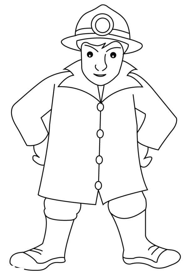 Coloring page: Firefighter (Jobs) #105622 - Free Printable Coloring Pages