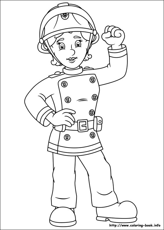 Coloring page: Firefighter (Jobs) #105650 - Free Printable Coloring Pages