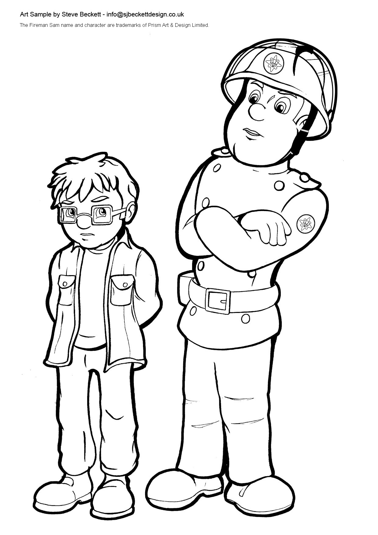 Coloring page: Firefighter (Jobs) #105663 - Free Printable Coloring Pages