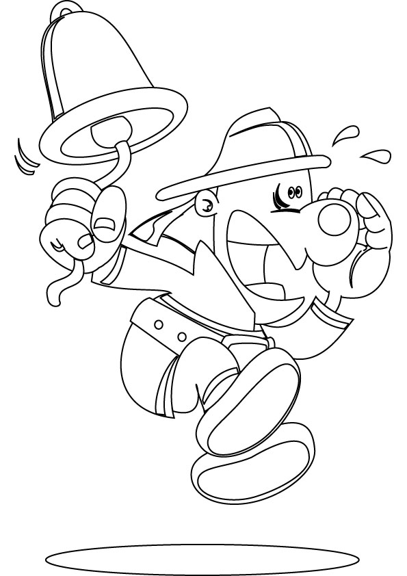 Coloring page: Firefighter (Jobs) #105682 - Free Printable Coloring Pages