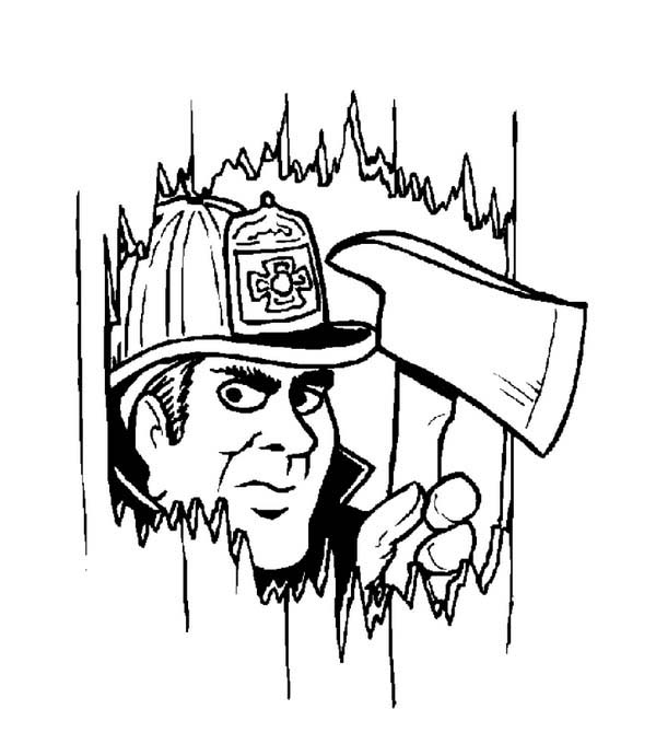 Coloring page: Firefighter (Jobs) #105726 - Free Printable Coloring Pages