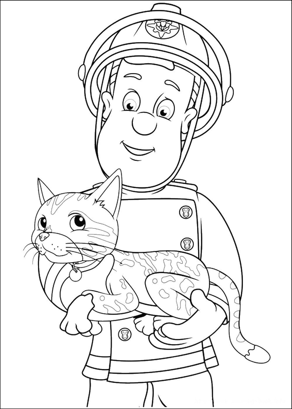 Coloring page: Firefighter (Jobs) #105729 - Free Printable Coloring Pages